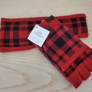 Coach Headband and Matching Mittens